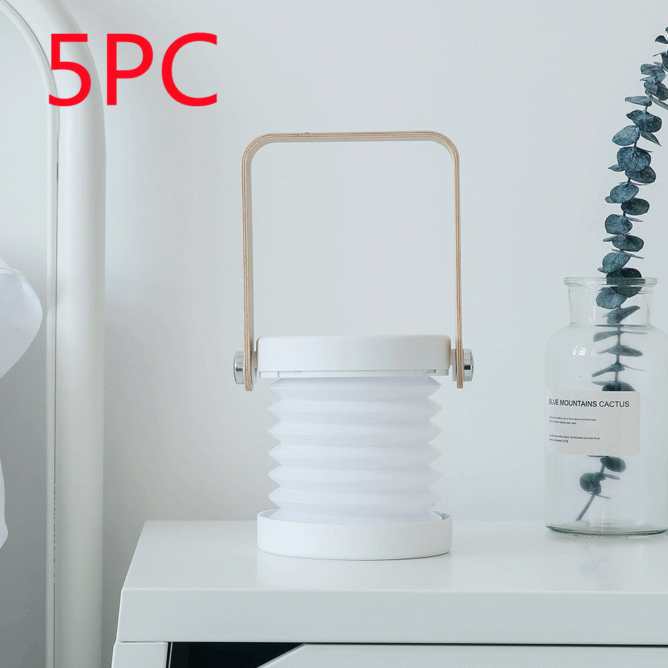 Foldable Touch Dimmable Reading LED Night Light Portable Lantern Lamp USB Rechargeable For Home