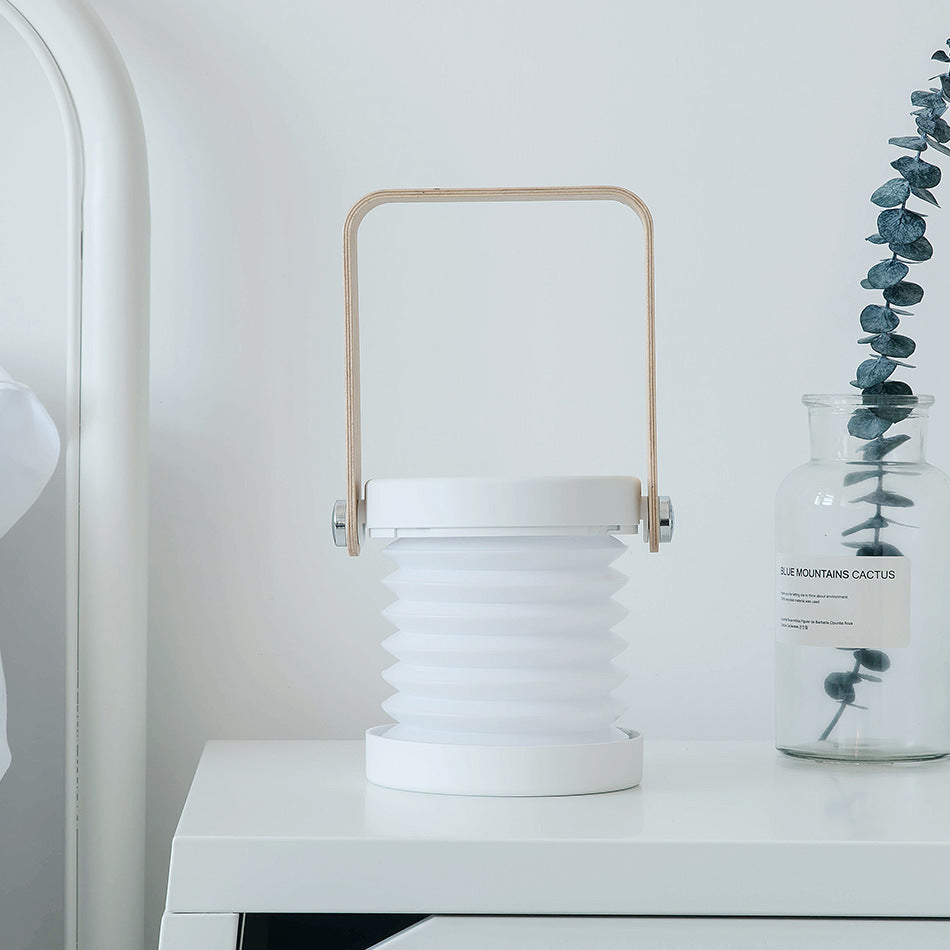 Foldable Touch Dimmable Reading LED Night Light Portable Lantern Lamp USB Rechargeable For Home