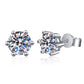 S925 Sterling Silver Six-Claw Stud Earrings