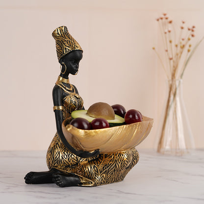 African Inspired Women's Fashion Home Living Room Tabletop Ornament