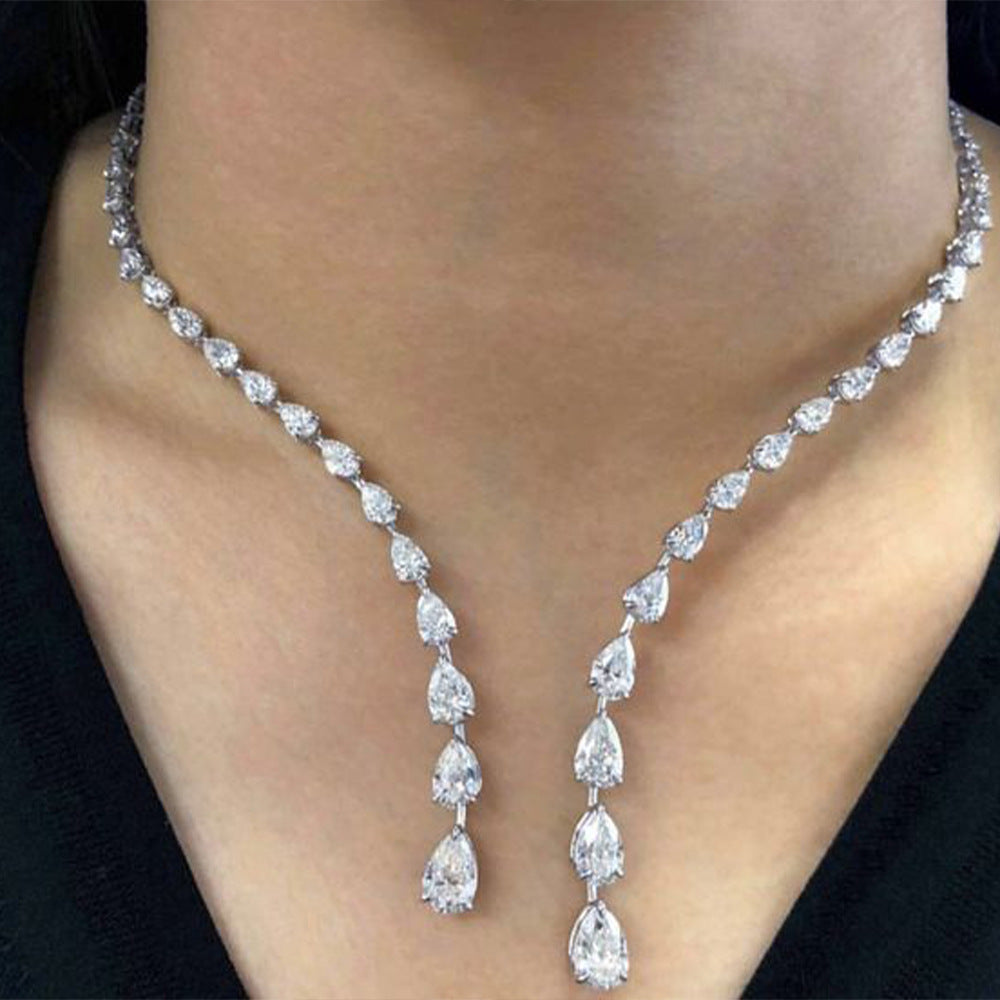 Zircon Necklace Versatile Fashion