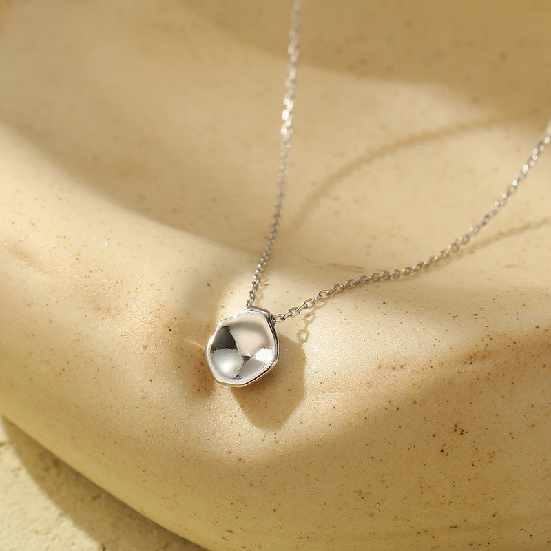 Sterling Silver  Concave Necklace  Niche