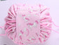 Animal Print Large Capacity Drawstring Unique Lazy Cosmetic Storage Bag