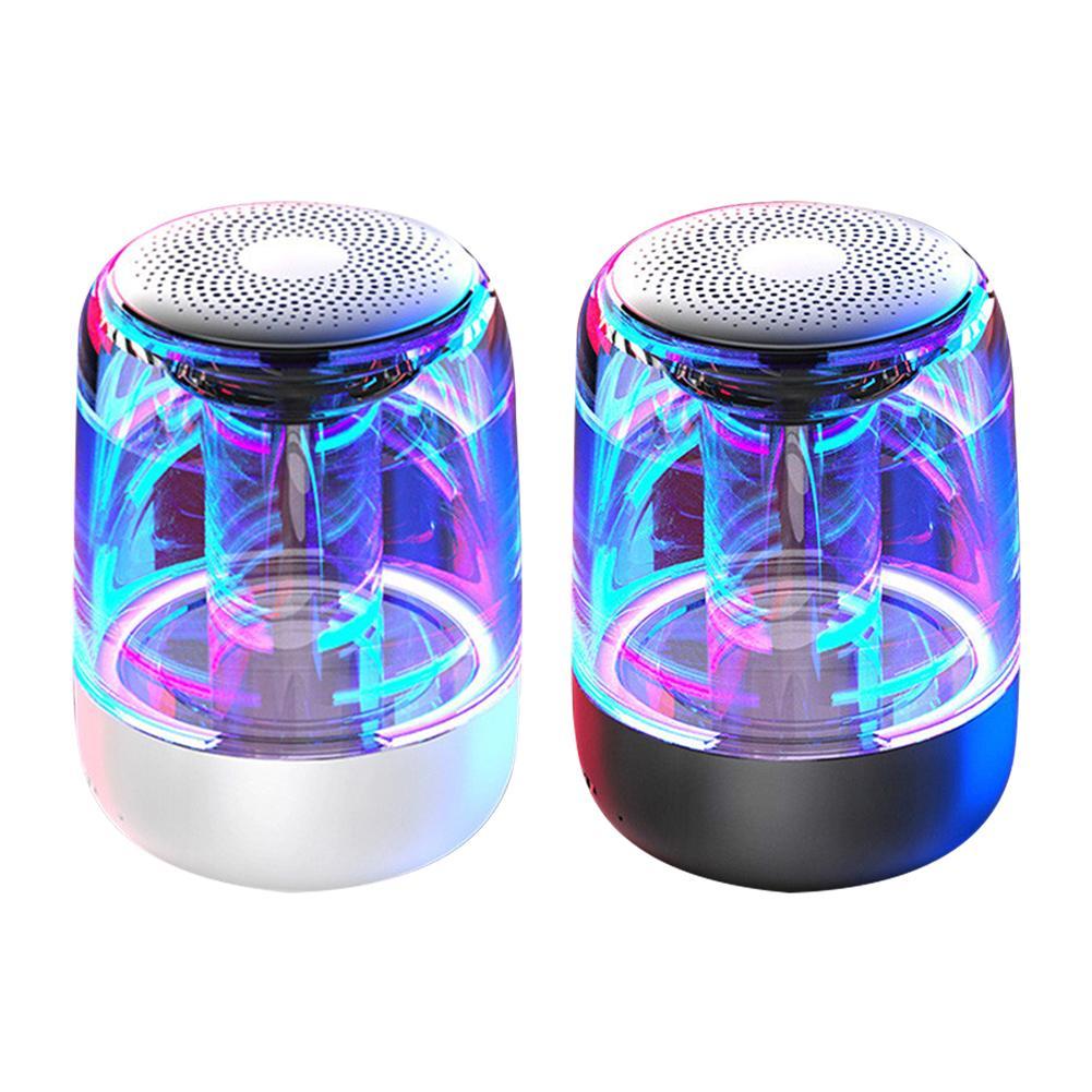 Portable Speakers Bluetooth Column Wireless Powerful Bass Radio with Variable Color LED Light