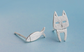 S925 Sterling Silver Stud  Detachable Cat Fish Pin Earrings