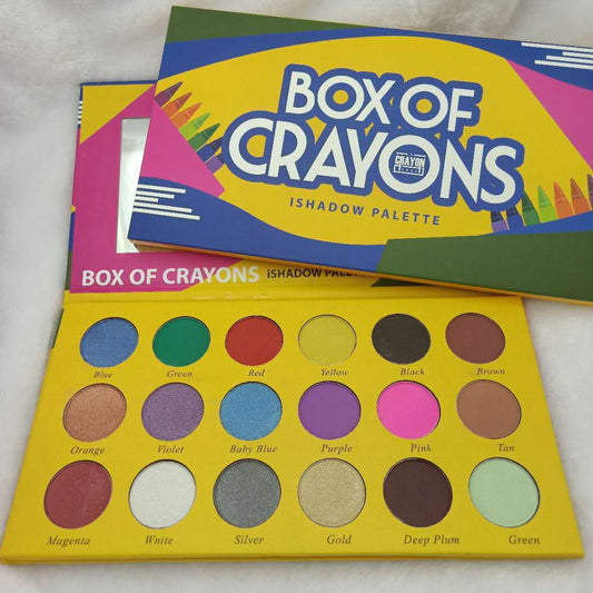 18 Crayon Color Eye Shadow Palette