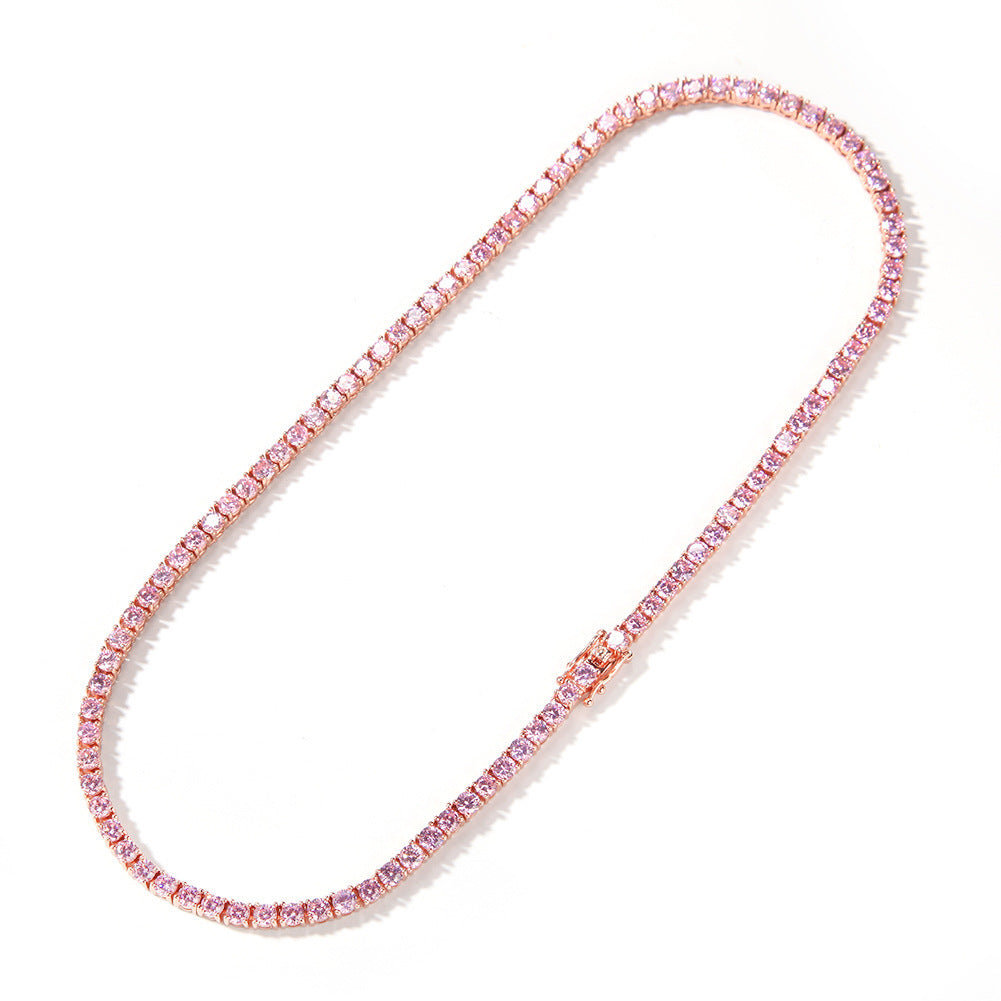 Zircon  Tennis Chain Rowersatile  Necklace