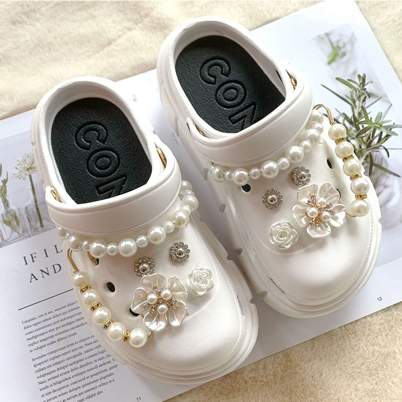 Croc Accessories Fashion Accessories Pearl Flowers