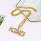 King letter Men's  Necklace