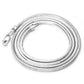 Sterling Silver Plated platinum necklace chain  men clavicle silver chain  fashion collar men and women lovers of silver