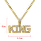 King letter Men's  Necklace