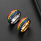 Rainbow Ring 18K Gold Plated Cheerleader