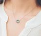 925 silver necklace female net red ins pendant  clavicle necklace