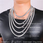 Titanium steel necklace snake bone chain