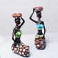 Family Decoration African Resin Women Statue Handicraft Sculpture Decoration Gift