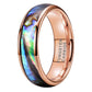 Inlaid Sea Shell  Tungsten Steel Ring