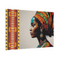 Elegant African Woman Streteched Canvas | Afrocentric Wall Art | Black Woman Home Decor | Gift for Her