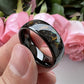 Inlaid Galaxy Opal Tungsten Steel Ring Unisex