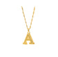 26 letters gold-plated pendant necklace