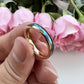 Inlaid Sea Shell  Tungsten Steel Ring