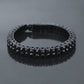 hip hop hot 2 row bracelet men's rhinestone  cross-border  NB02