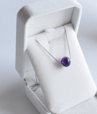 Moonstone Amethyst Necklace