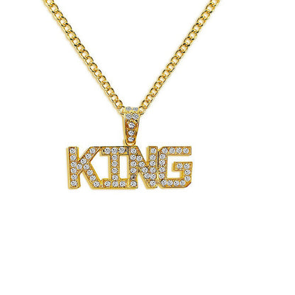 King letter Men's  Necklace