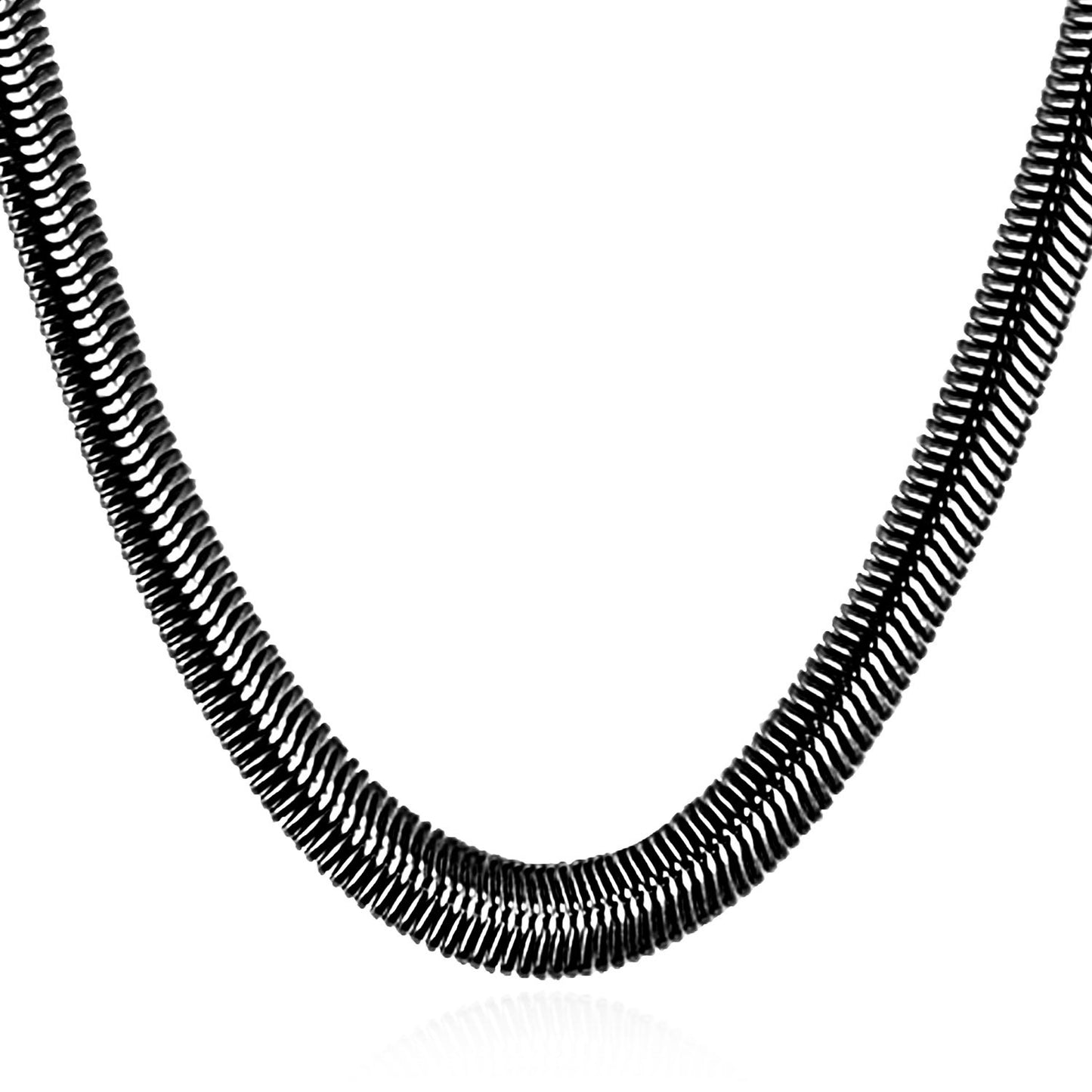 Titanium steel necklace snake bone chain