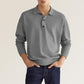 New Autumn Long Sleeve V-neck Buttons Men's Casual Jacket Polo Shirt