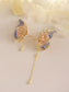 Butterfly Women's Sterling Silver Earrings Long Style