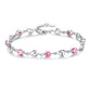 S999 Pure Silver Love Heart  Mori Style  Bracelet