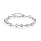 S999 Pure Silver Love Heart  Mori Style  Bracelet