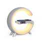 New Intelligent G Shaped LED Lamp Bluetooth Speaker Wireless Charger Atmosphere Lamp App Control For Bedroom/Home