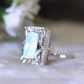 Large Bright Rectangular Eye-catching Ring-Make A Statement