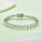 S925 Silver Plating 18k Platinum Diamond Bracelet