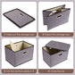 Household Items Storage Box Cotton And Linen Large Folding Storage Box Clothing Storage Box 44-30-30cm, 3-piece Set, 5-piece Set