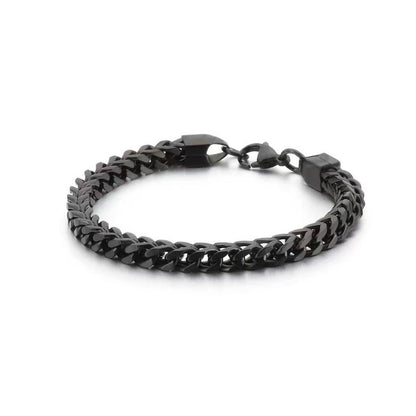 18K Gold  Chain Titanium Steel Bracelet For Men Women Jewelry