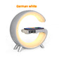 New Intelligent G Shaped LED Lamp Bluetooth Speaker Wireless Charger Atmosphere Lamp App Control For Bedroom/Home