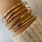 Bohemian Metal Chain Bracelet Set For Women Geometric Gold Color Thick Link Chain Open Bangle Female Fashion Jewelry