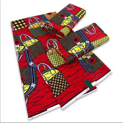 6 Yards Ankara African Wax Fabric Cotton Super Hollandais