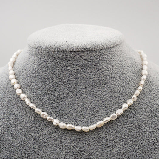 Freshwater Baroque Pearl Clavicle Chain Necklace