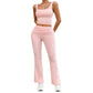 Women's Fashion Casual Solid Color Vest Body-hugging Suit