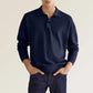 New Autumn Long Sleeve V-neck Buttons Men's Casual Jacket Polo Shirt