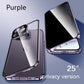 Peep-proof Magnetic Glass Double-sided Buckle Phone Case