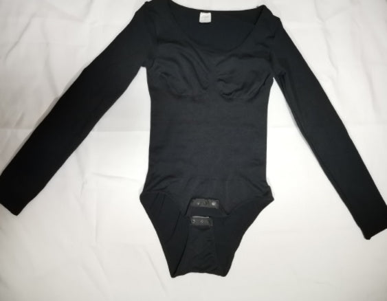 Large Hip Lifting Long-sleeved Seamless Bodysuit Jumpsuit