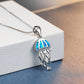 Blue and Silver Color Jellyfish Necklace @ElocDupree