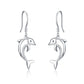 Dolphin Sterling Silver Dangle Earrings @ElocDupree