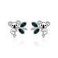 Sterling Silver Koala Stud Earrings for Women