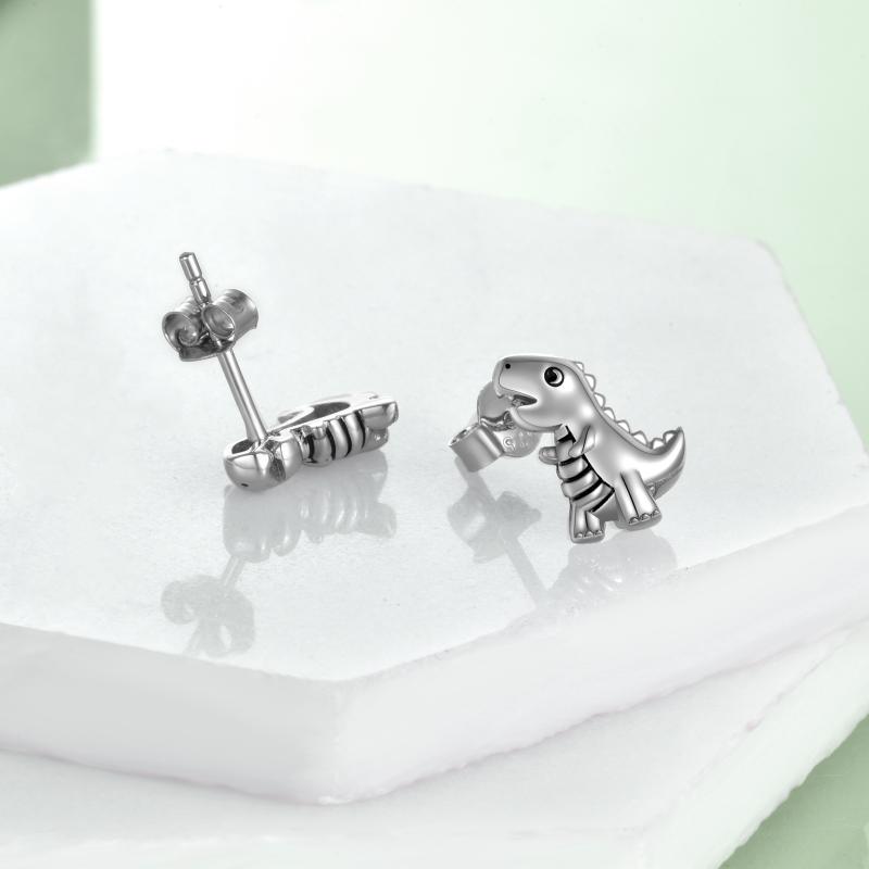 Dinosaur Earrings STERLING SILVER Stud Earrings @ ElocDupree