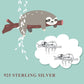 Sloth STERLING SILVER Stud Earrings w/EXTRAs